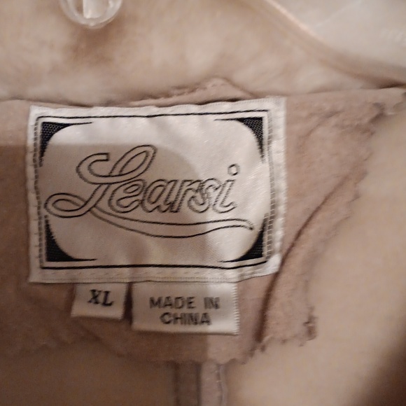 Furry Warm Beige Suede Coat! - Picture 2 of 11